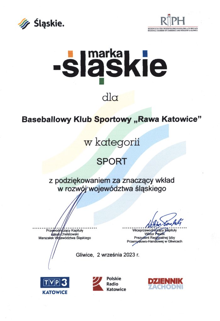 Zwycięzca Nagrody „Marka - Śląskie" Marszałka Województwa Śląskiego w roku 2023 w kategorii Sport.